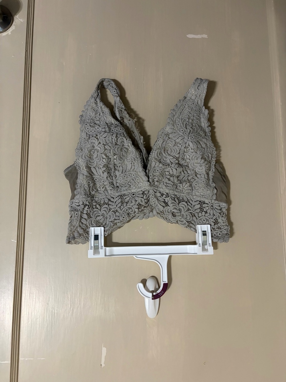 aerie Lace Bralette - Light Gray